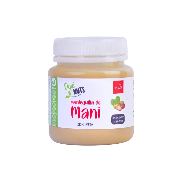 Mantequilla de Maní Natural ElquiNuts Frasco